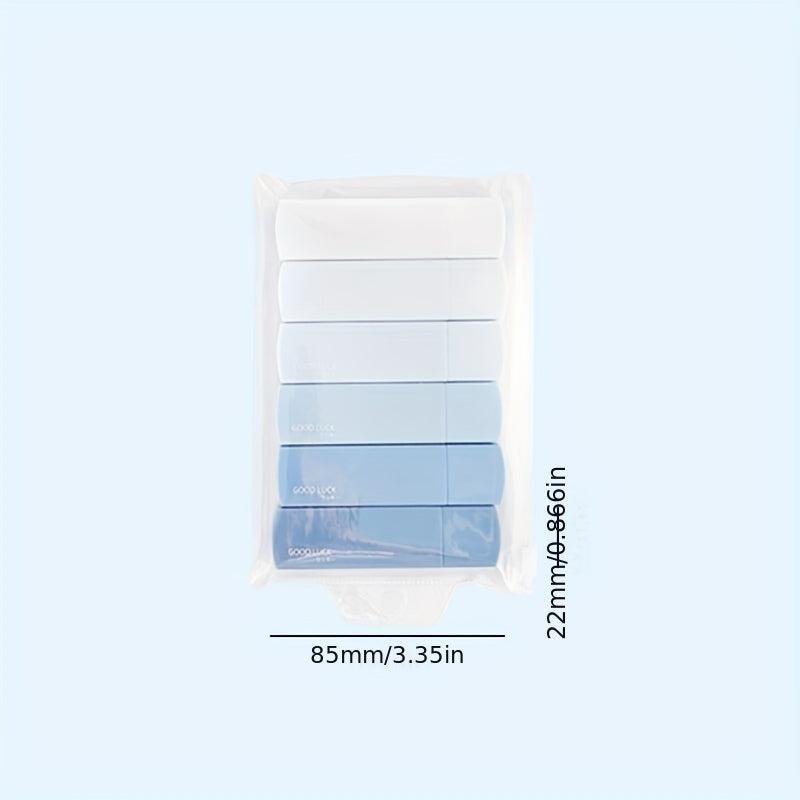 6M 6pcs Gradient Correction Tape Set Large Capacity School Office