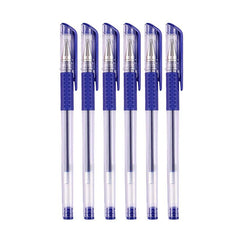 6pcs Pack 0.5mm Red Gel Pen Office School Writing Supplies