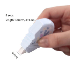 2pcs Heart-shaped Correction Tape, Creative Design
