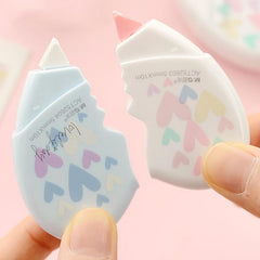 2pcs Heart-shaped Correction Tape, Creative Design
