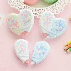 2pcs Heart-shaped Correction Tape, Creative Design