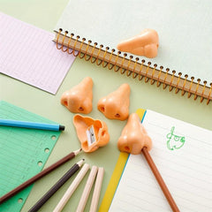 2pcs Nose Pencil Sharpener Funny School Supplies Stationery Birthday Party