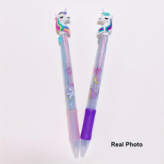 2pcs Magical Unicorn Ballpoint Pens - Perfect School & Office Gift