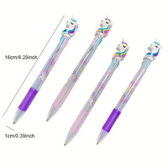 2pcs Magical Unicorn Ballpoint Pens - Perfect School & Office Gift