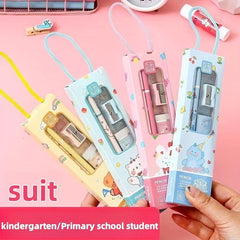 5-Piece Preschool Stationery Set with Cartoon Writing Pencil