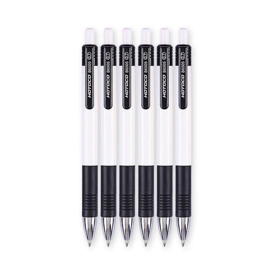 6Pcs 0.7mm Ballpoint Pen Roller Ball Ink Office School Supplies Stationery