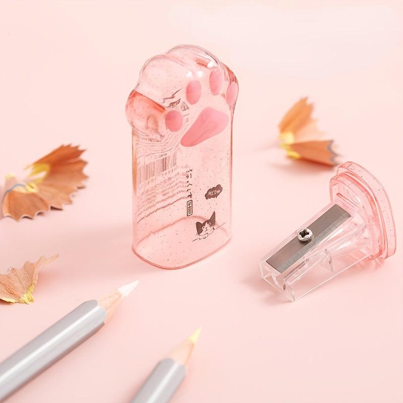 Cute Cat Paw Manual Pencil Sharpener for Home Office School
