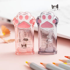 Cute Cat Paw Manual Pencil Sharpener for Home Office School