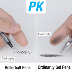 16Pcs Fine Point Rollerball Pens 0.5mm Gel Ink Extra Thin Tip Writing