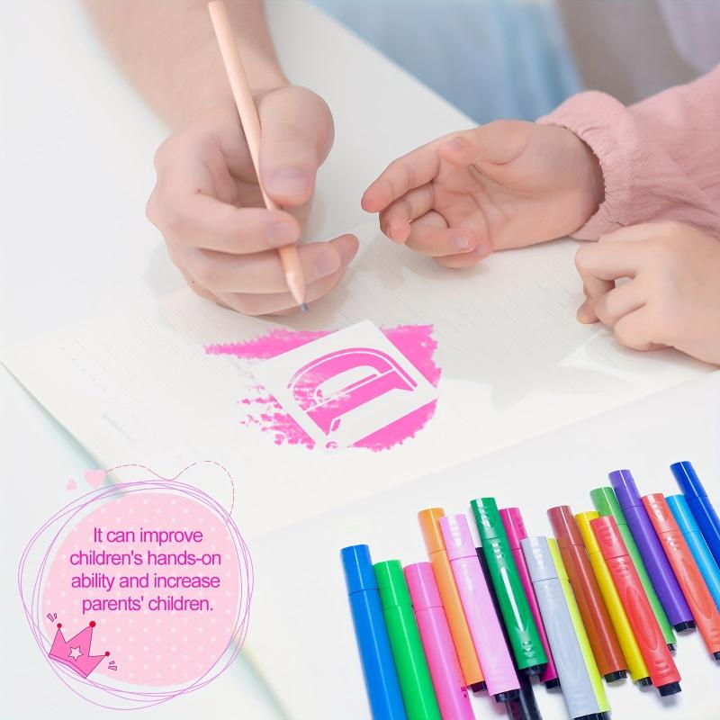 36pcs 7 Letter Number Alphabet Stencils Reusable Plastic Letter Number Templates
