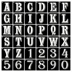36pcs 7 Letter Number Alphabet Stencils Reusable Plastic Letter Number Templates