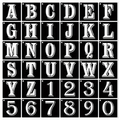 36pcs 7 Letter Number Alphabet Stencils Reusable Plastic Letter Number Templates