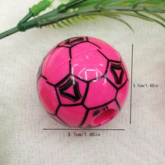 Football Shape Pencil Sharpener Creative Round Plastic Pencil Sharpener