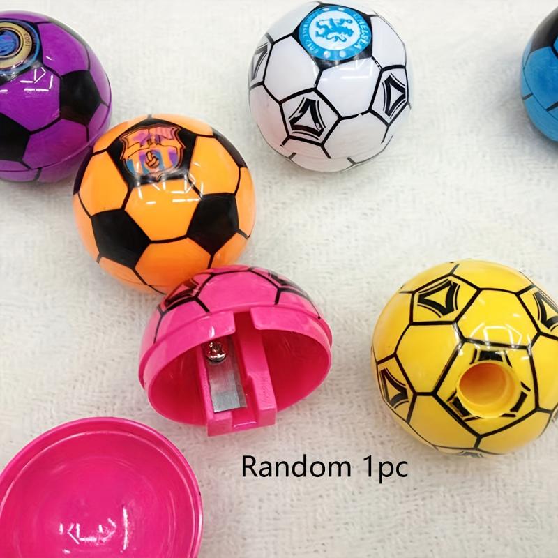 Football Shape Pencil Sharpener Creative Round Plastic Pencil Sharpener