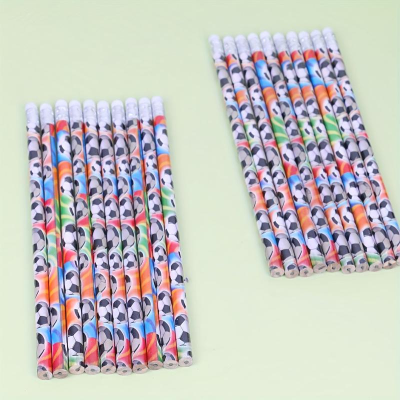 5pc Football Pattern Student Pencil Set