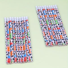 5pc Football Pattern Student Pencil Set