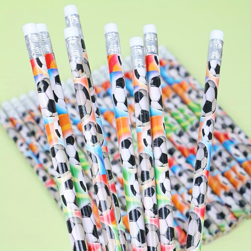 5pc Football Pattern Student Pencil Set