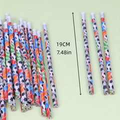 5pc Football Pattern Student Pencil Set