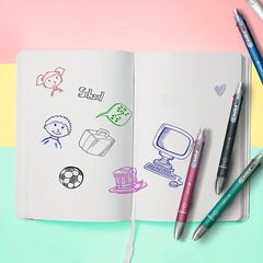 8pcs 6 In 1 Multicolor Ballpoint Pens Set