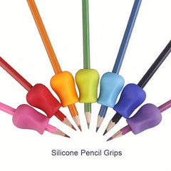 3pcs Pencil Clip Writing Aid For Left & Right Handed People Various Colors