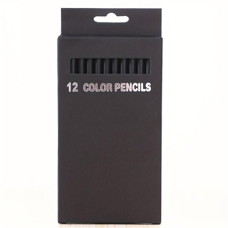 12pcs Wooden Art Drawing Pencils Set School Stationery Supplies