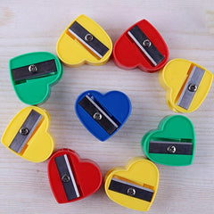 10pcs Love Pencil Sharpener - Cute School Supplies