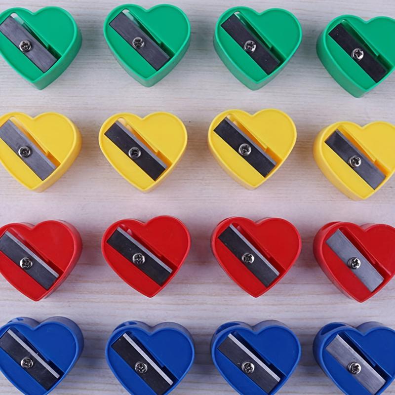 10pcs Love Pencil Sharpener - Cute School Supplies