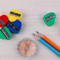 10pcs Love Pencil Sharpener - Cute School Supplies