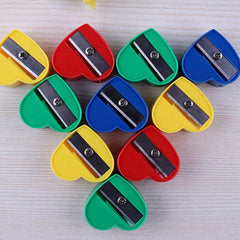 10pcs Love Pencil Sharpener - Cute School Supplies