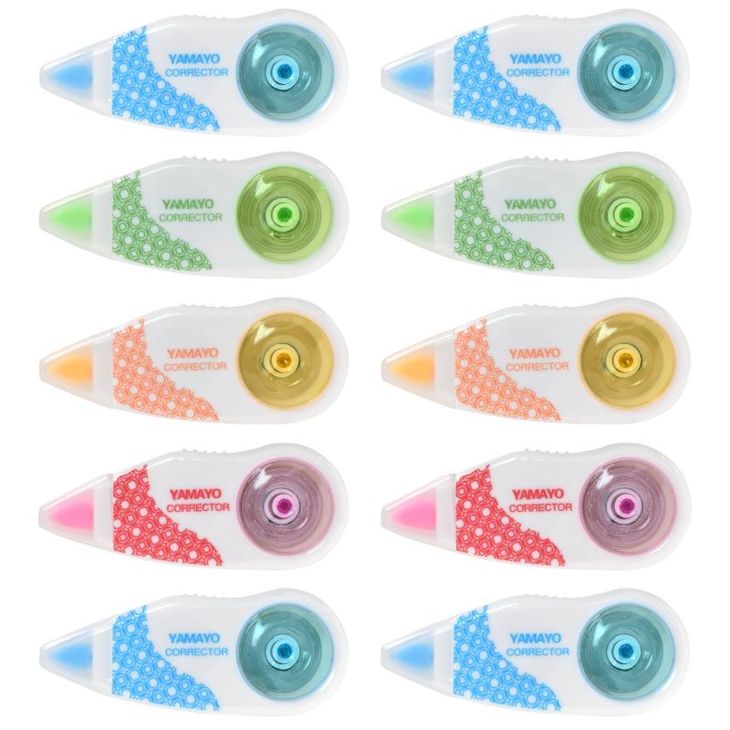 10pcs Correction Roller & Tape Set - Non-Toxic Out Tape