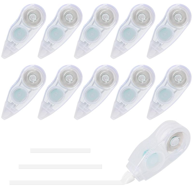 10pcs Correction Roller & Tape Set - Non-Toxic Out Tape