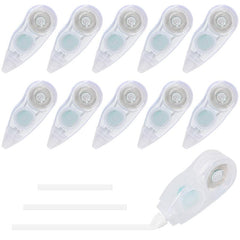 10pcs Correction Roller & Tape Set - Non-Toxic Out Tape