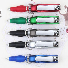 Portable Multifunctional Key Chain Pen & Nail Clippers