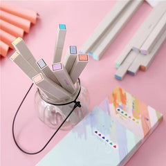 6pcs Double Headed Highlighter Markers in Bright Colors