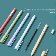 5 Morandi Gel Pens with 0.5mm Refills for Vibrant Writing