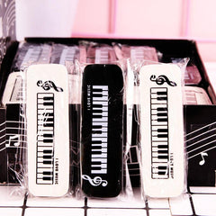 Piano Pattern Pencil Erasers For Students and Office Supplies