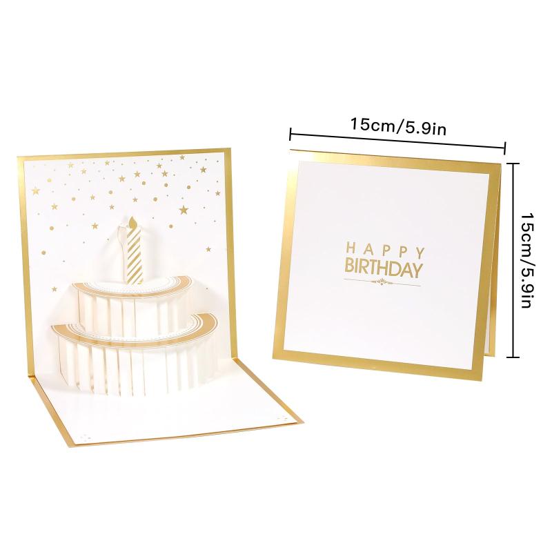 Creative Birthday Greeting Card 3D Hollow Paper Carving Blessing Gift