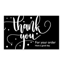 50 Hot Stamped Thank You Cards for Gift Packaging Decoration