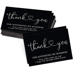 50 Hot Stamped Thank You Cards for Gift Packaging Decoration