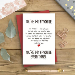 Funny Anniversary Card For Husband, Boyfriend - Love Valentines Christmas Card