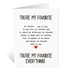 Funny Anniversary Card For Husband, Boyfriend - Love Valentines Christmas Card