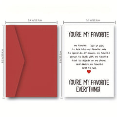 Funny Anniversary Card For Husband, Boyfriend - Love Valentines Christmas Card