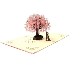 3D Romantic Couple Anniversary Card, Girlfriend Gift