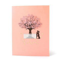 3D Romantic Couple Anniversary Card, Girlfriend Gift