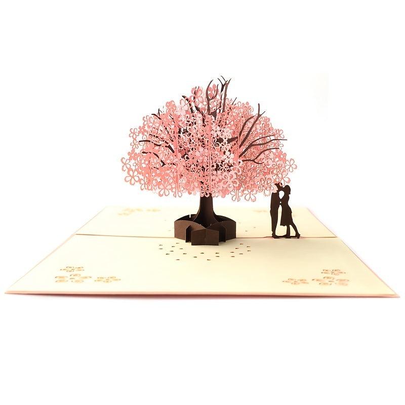 3D Romantic Couple Anniversary Card, Girlfriend Gift