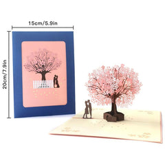 3D Romantic Couple Anniversary Card, Girlfriend Gift