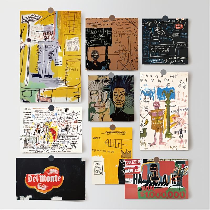 15Pcs Basquiat Art Poster Cards Dorm Bedroom Decor