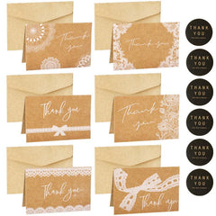 6Pcs Thank You Cards With Envelopes - Encouragement Cards