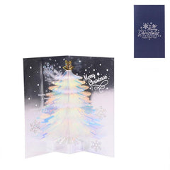 3D Pop Up Christmas Tree Card A Sparkling Fantasy Greeting & Blessing Gift