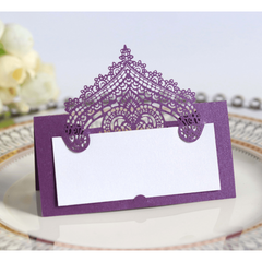 50 Lace Table Place Cards for Weddings and Events